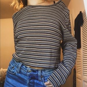 Striped crop top